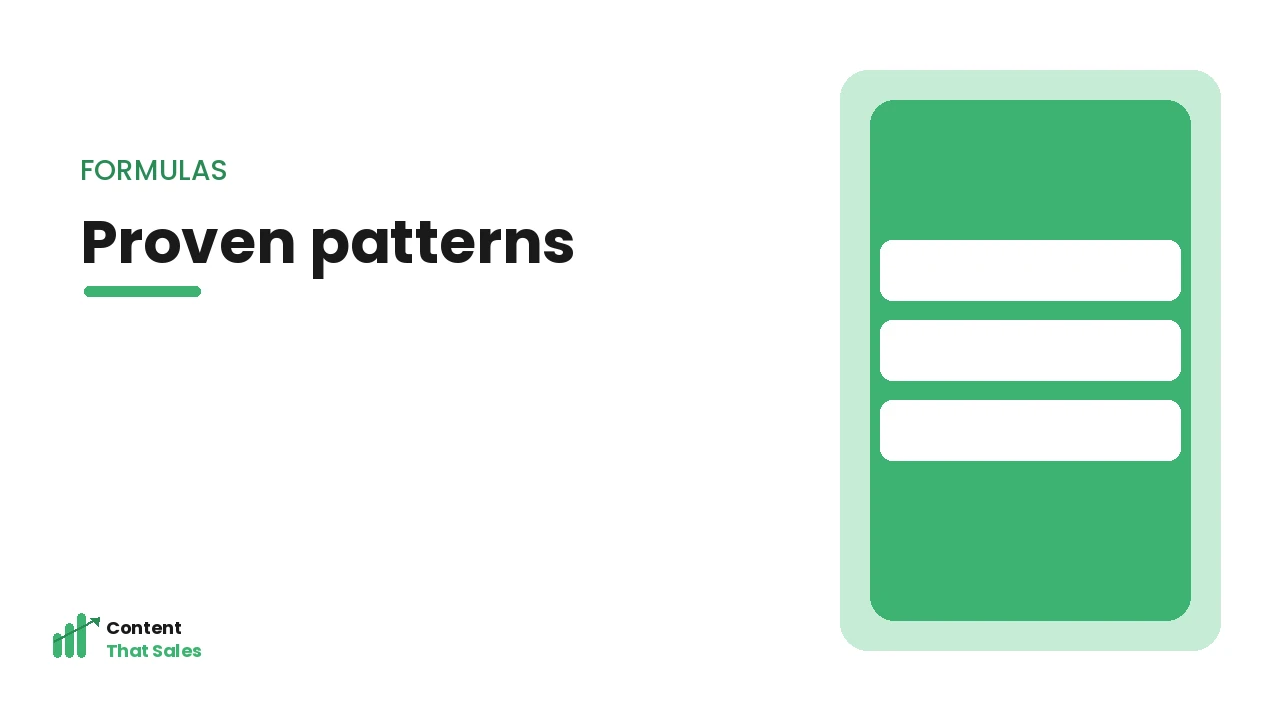 Proven headline patterns