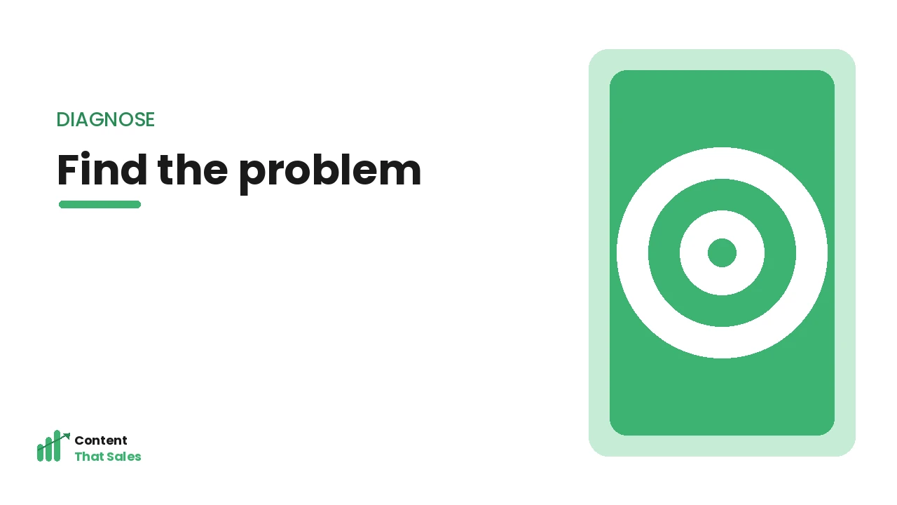 Diagnosing weak blog conversion