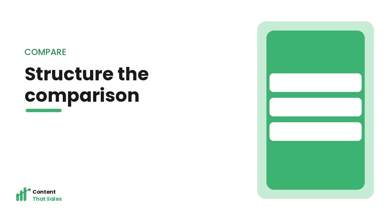 The comparison template structure