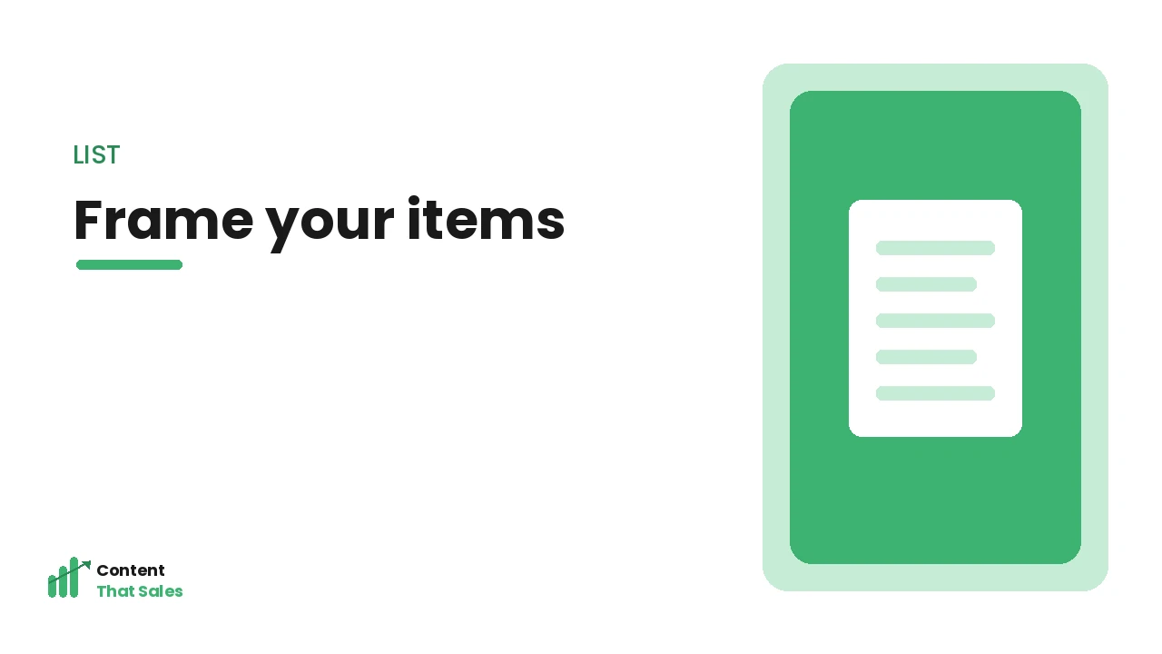 The listicle template structure
