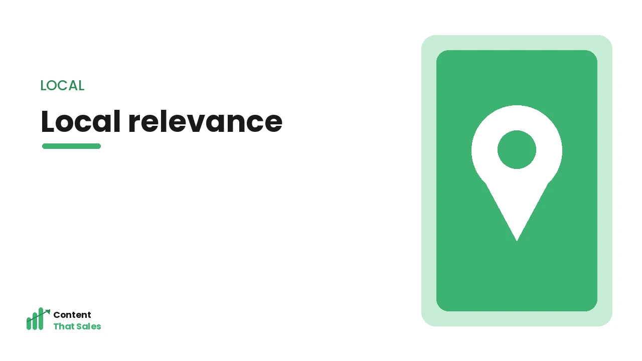 Targeting local trade searches