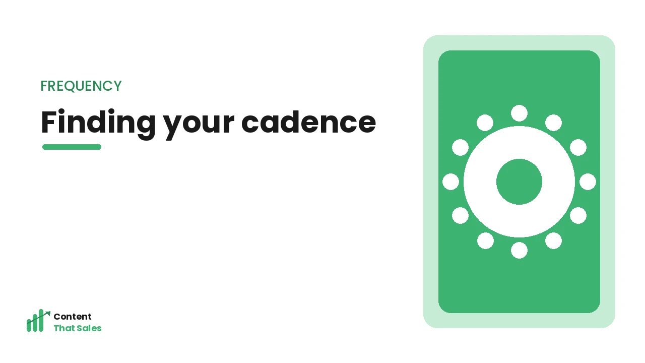 Finding your publishing cadence