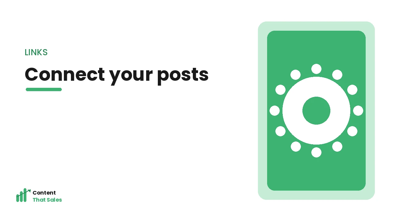 Connecting related blog posts