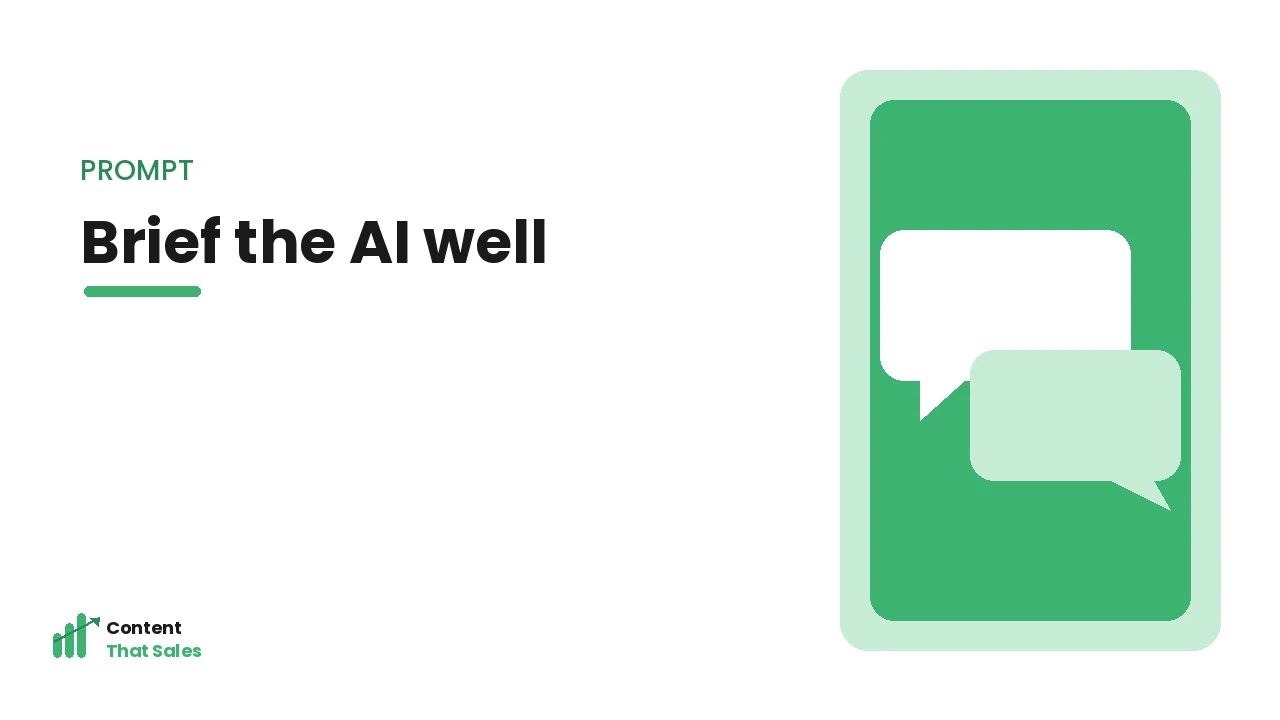 Prompting AI to draft an outline