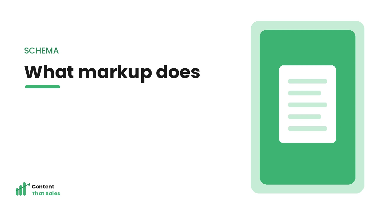 What schema markup does