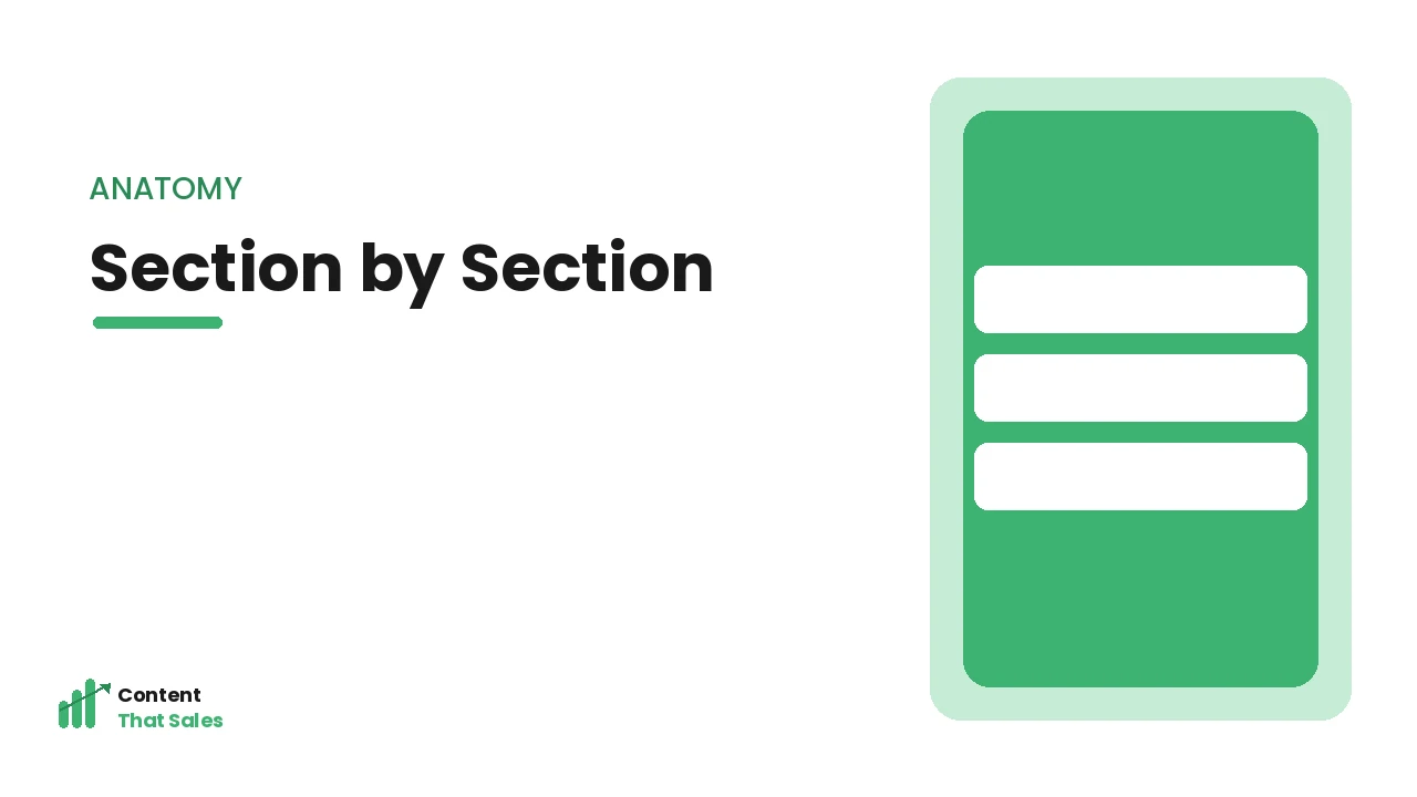 A high-converting homepage section by section