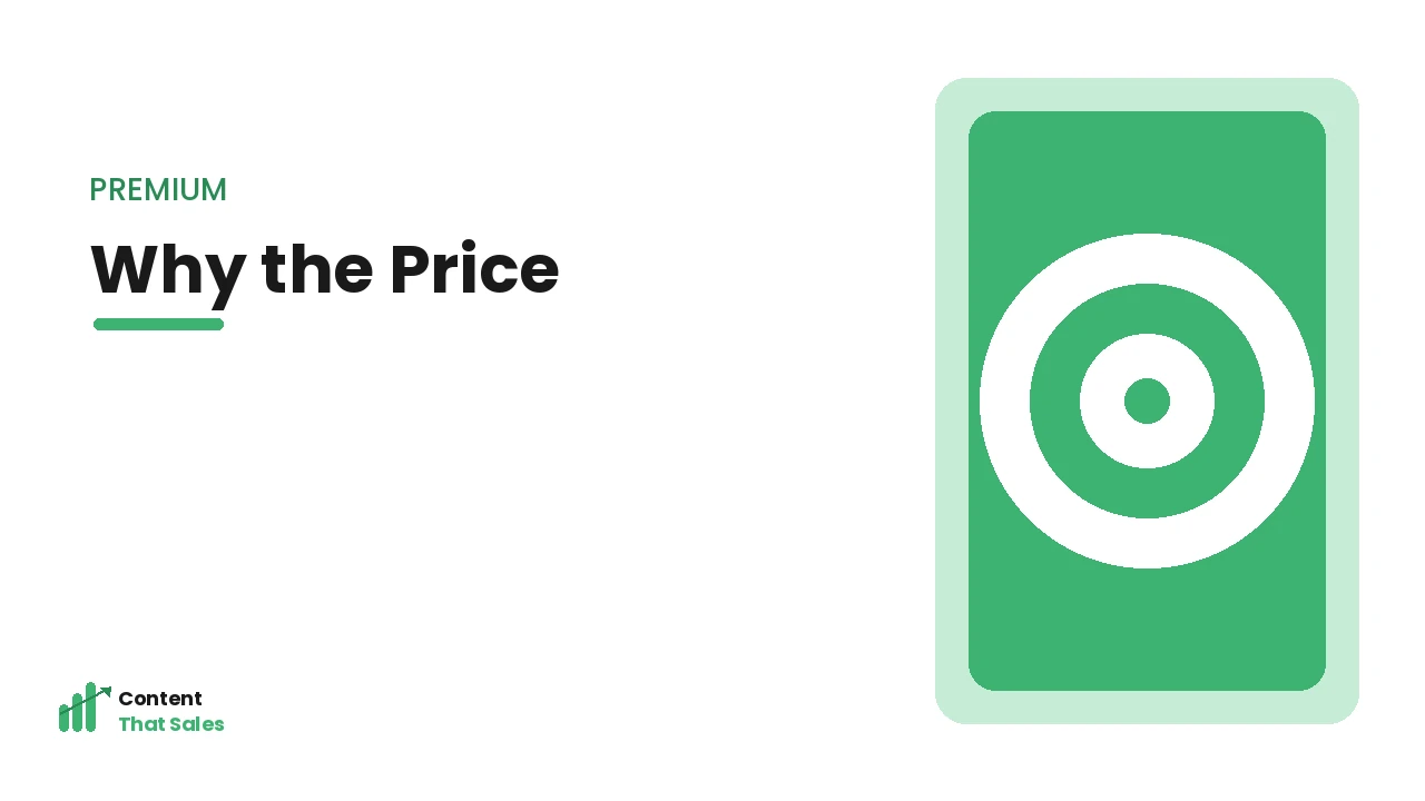 Why premium copywriters charge more