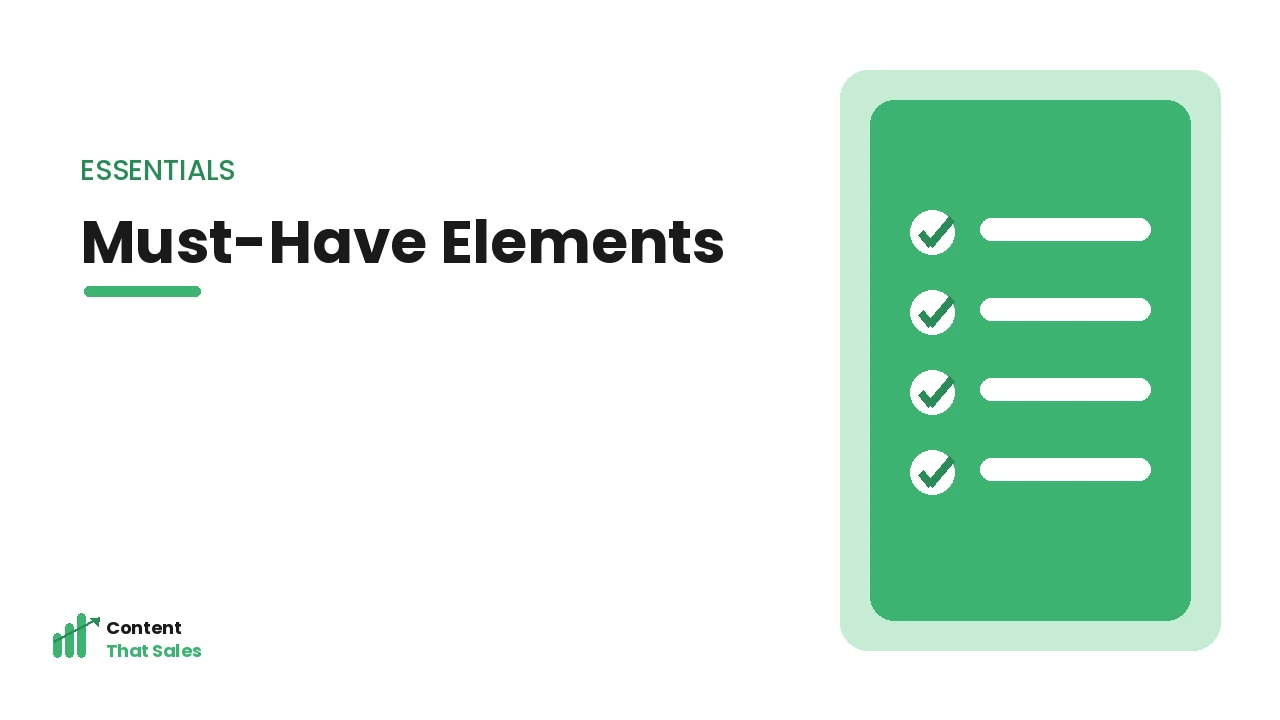The must-have homepage elements
