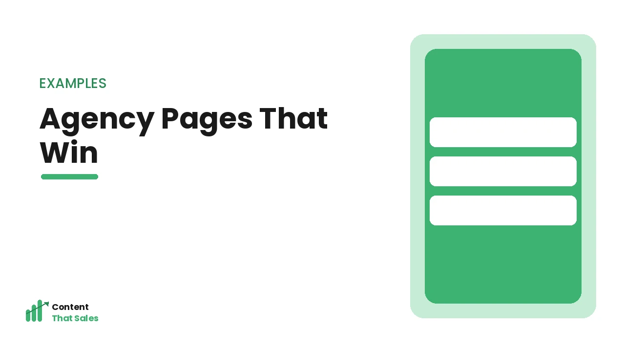 What converting agency homepages share