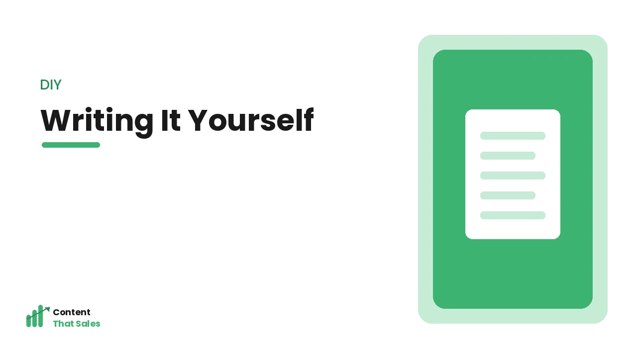 The case for writing it yourself