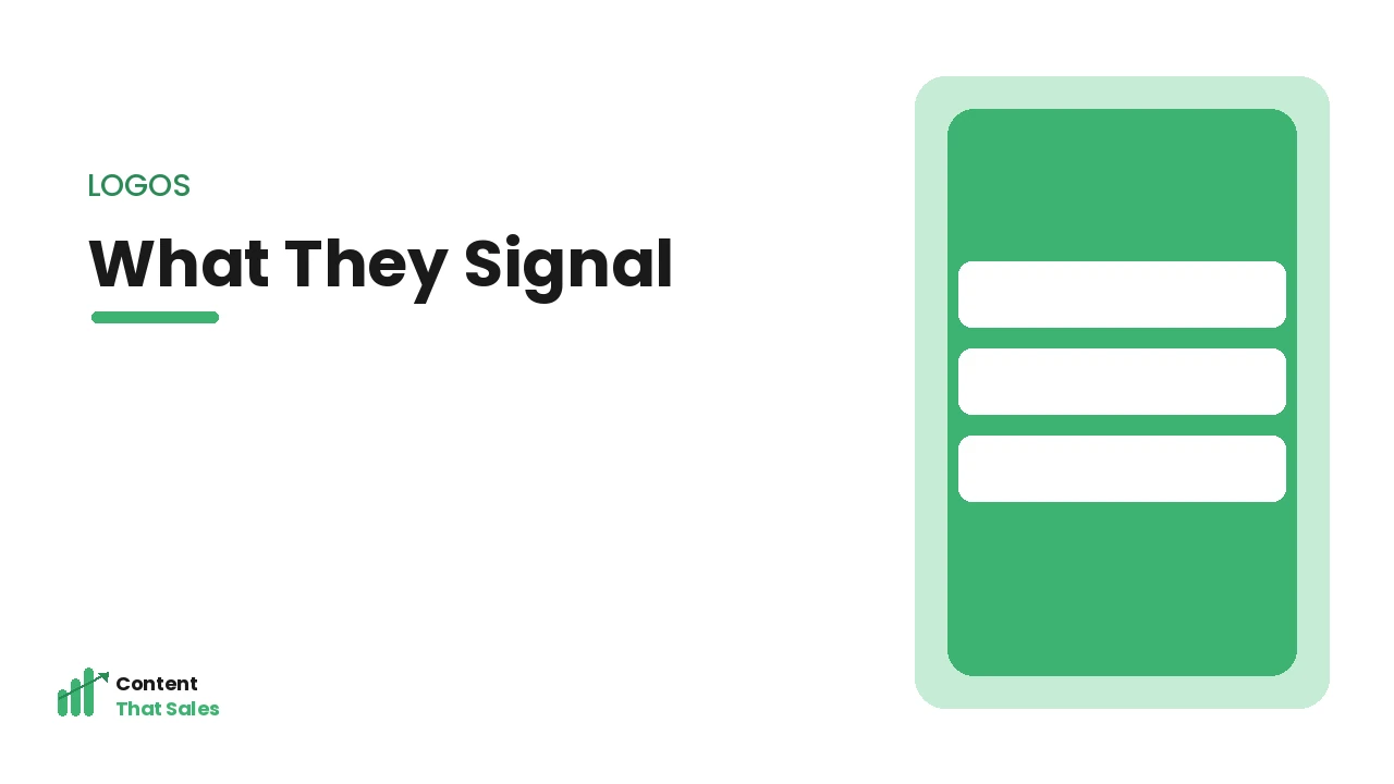 What a client logo bar communicates