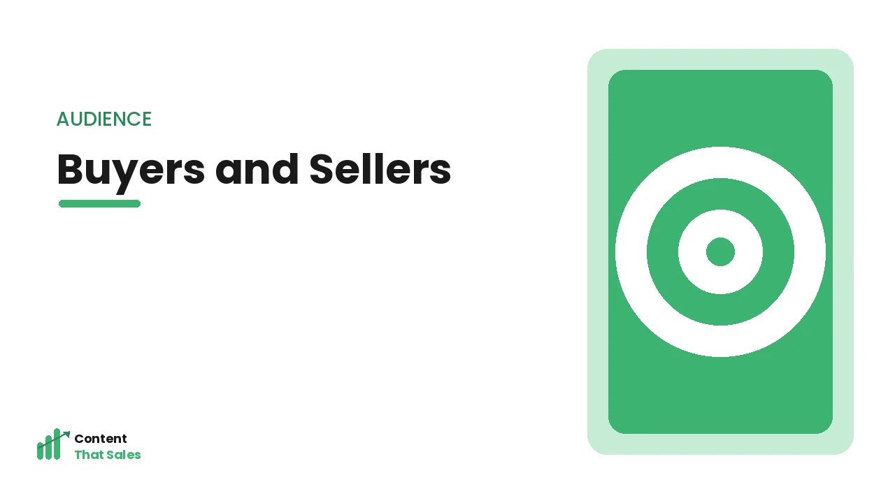Understanding buyers and sellers
