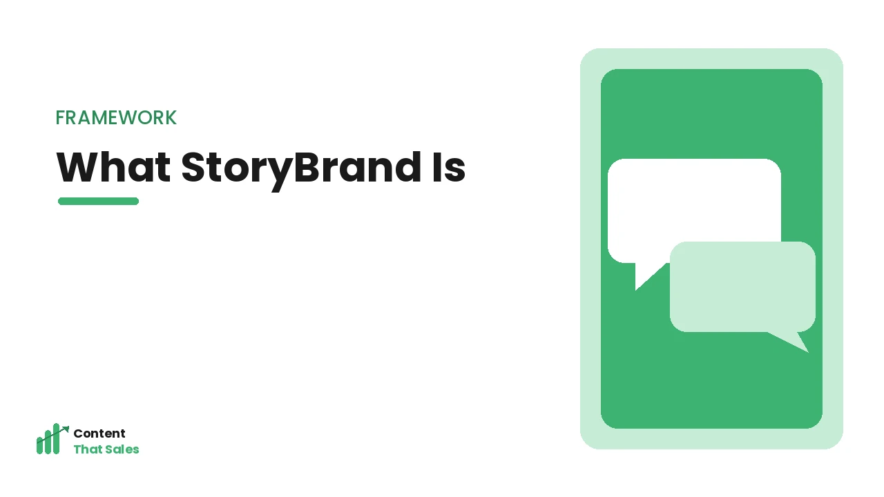 What the StoryBrand framework is