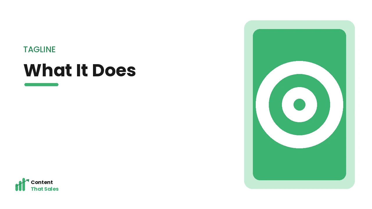 What makes a strong homepage tagline