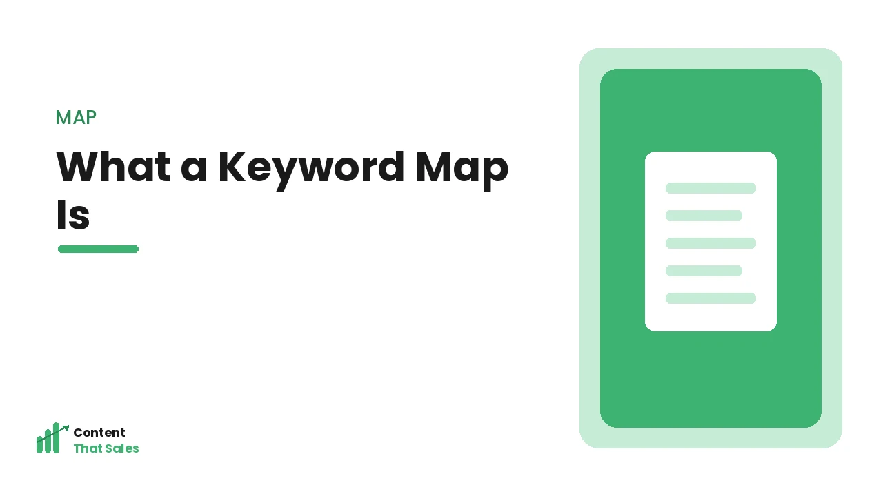 What a keyword map is