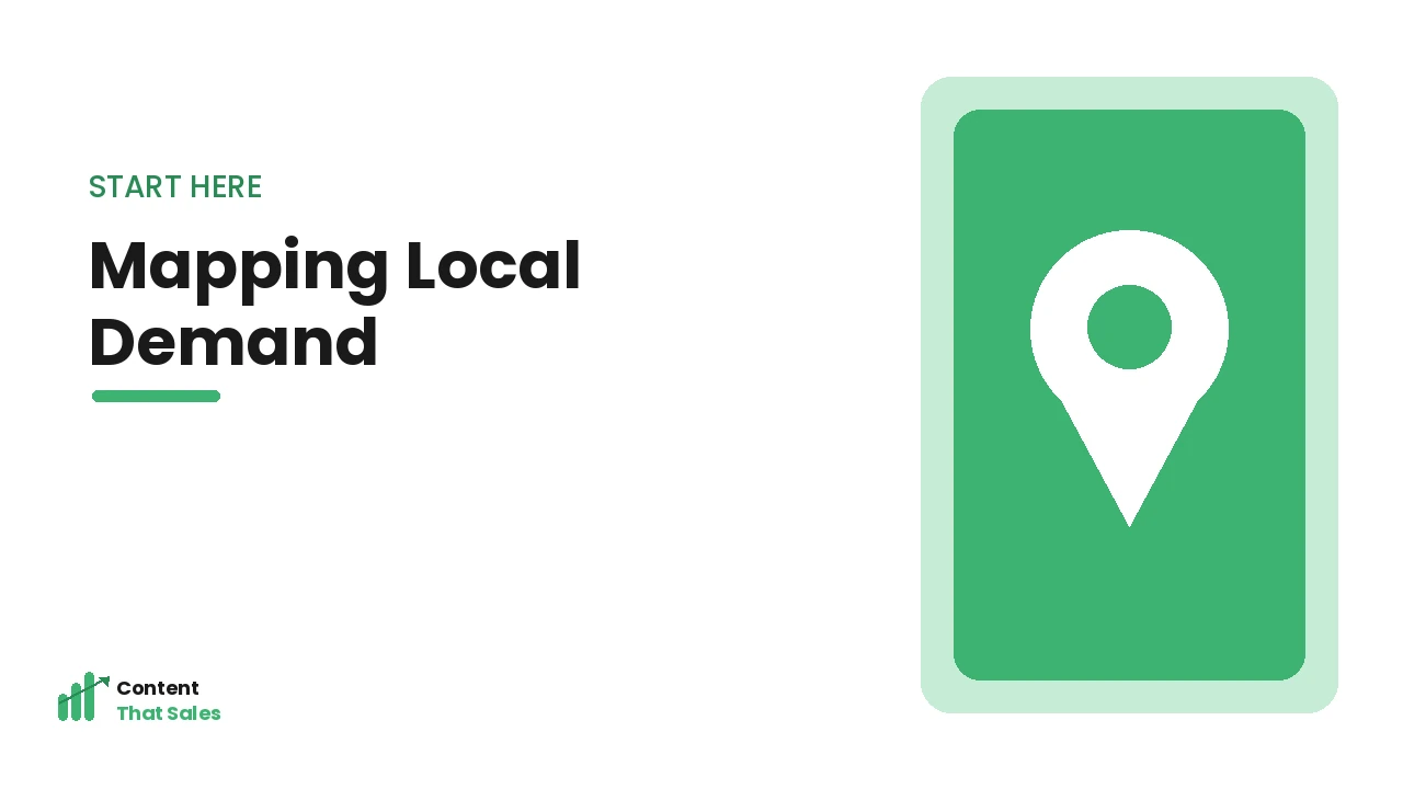 Mapping local search demand for your service area