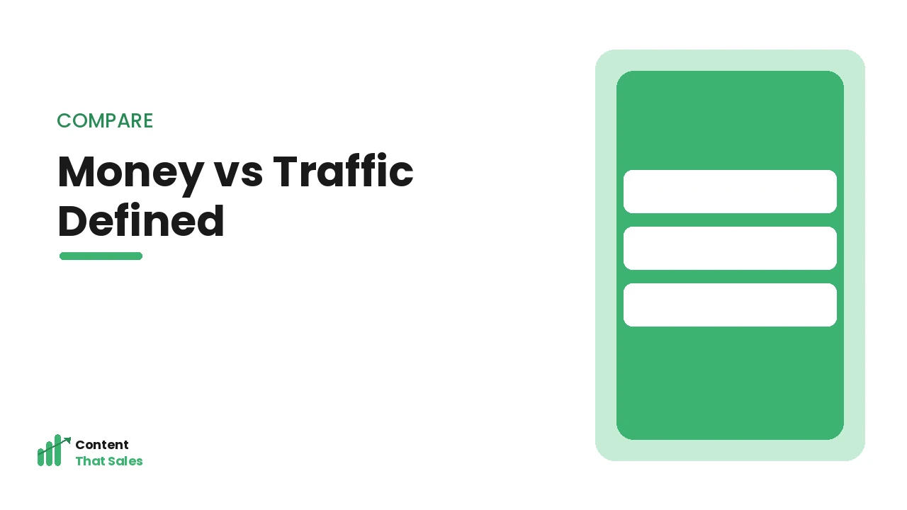 The difference between money and traffic keywords