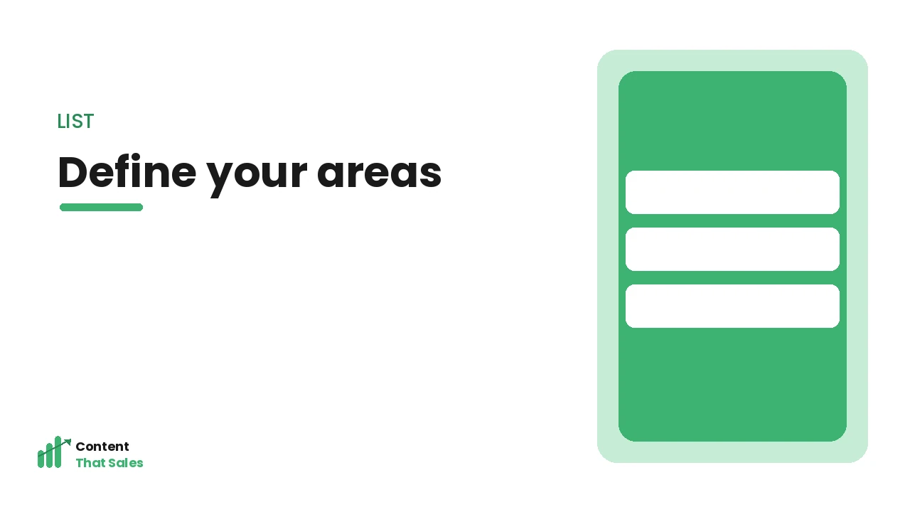 What a service area page is