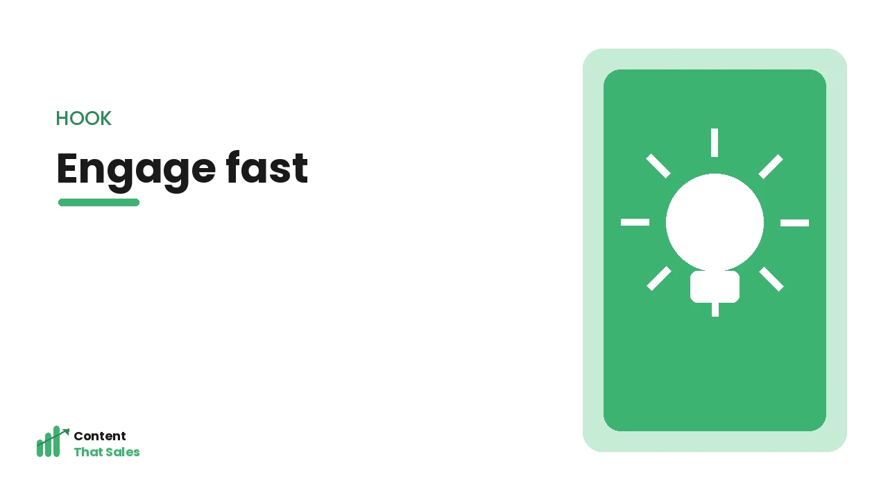 Engaging visitors fast
