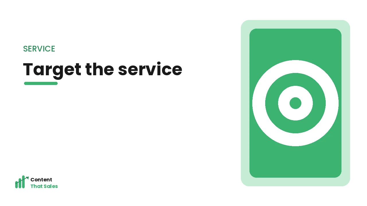 The service x location matrix