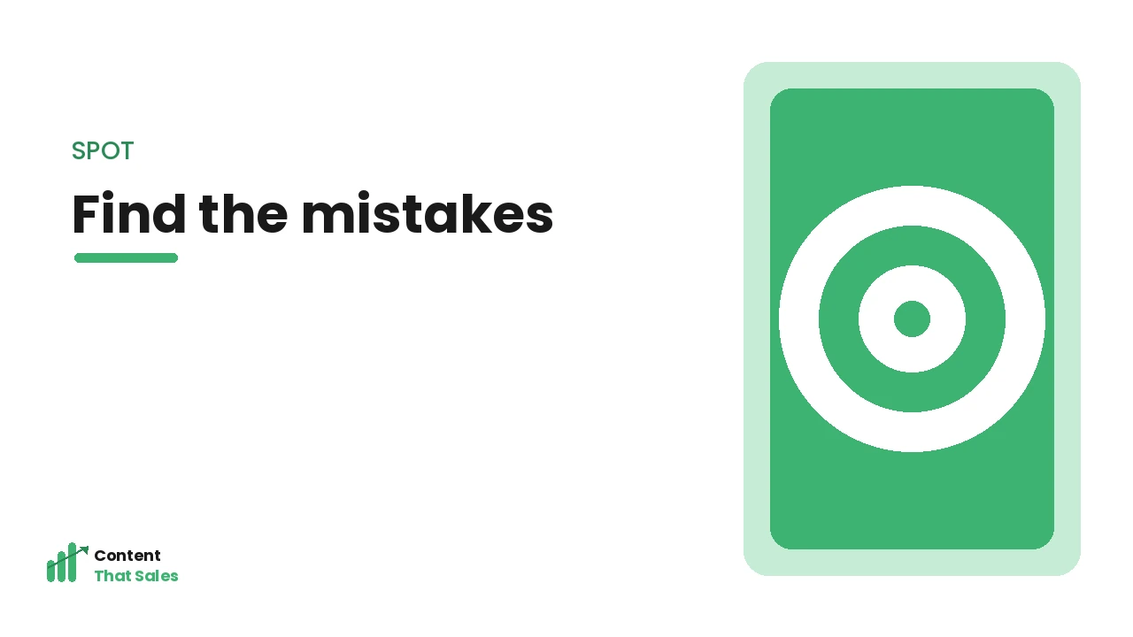 Self-focused and vague mistakes