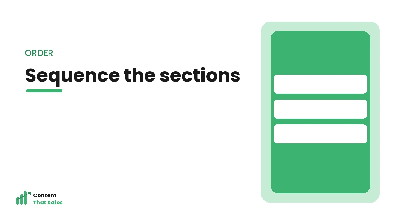 The outline sections in order