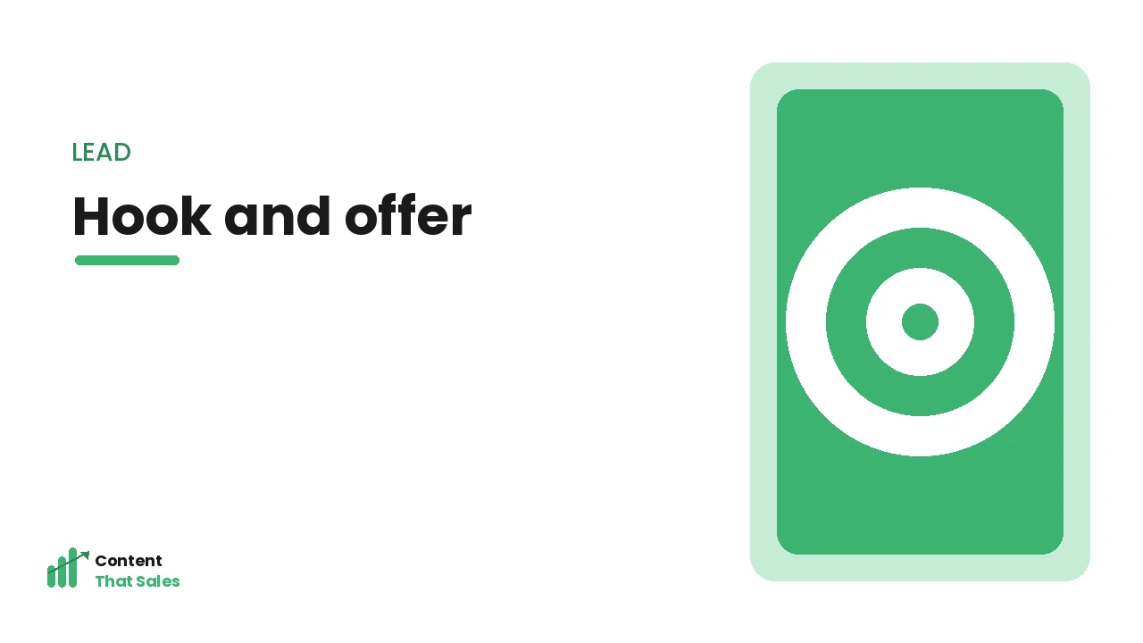 The lead and offer sections