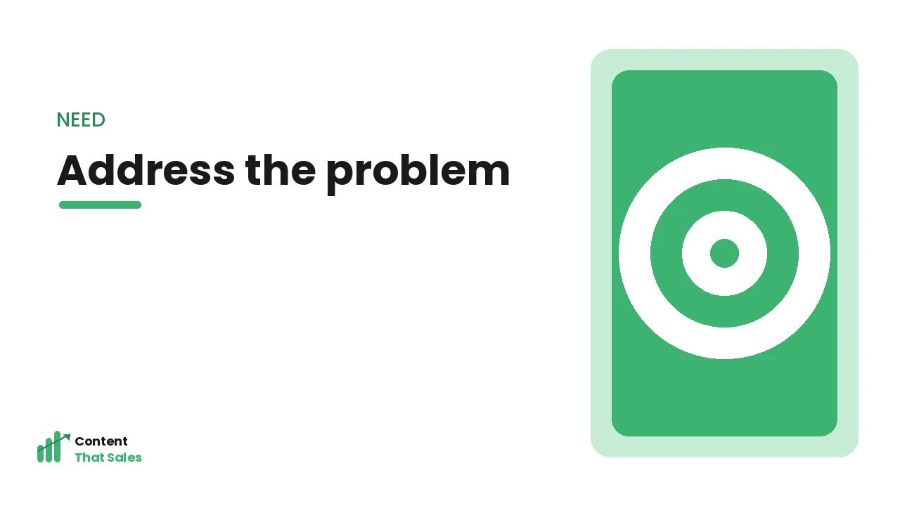 Addressing the customer need