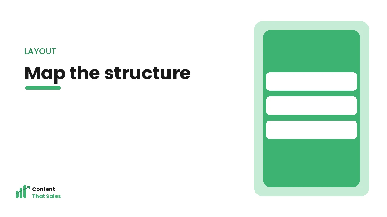 The wireframe layout
