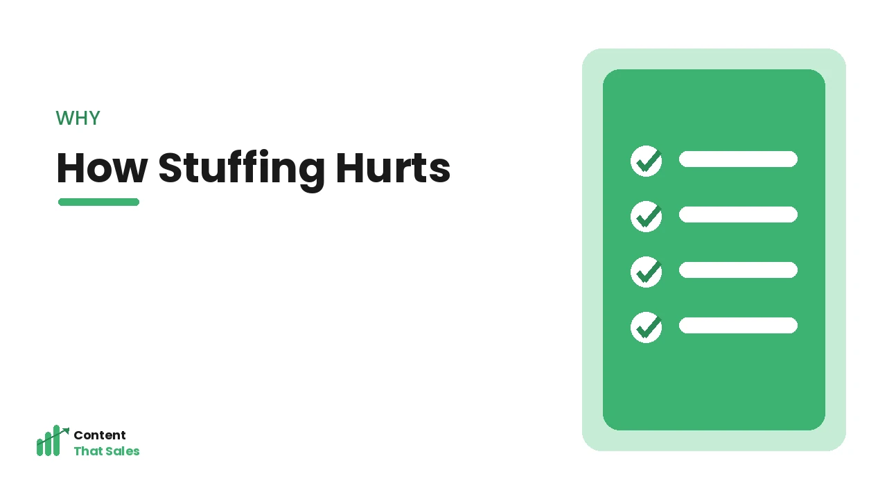 How keyword stuffing damages your SEO