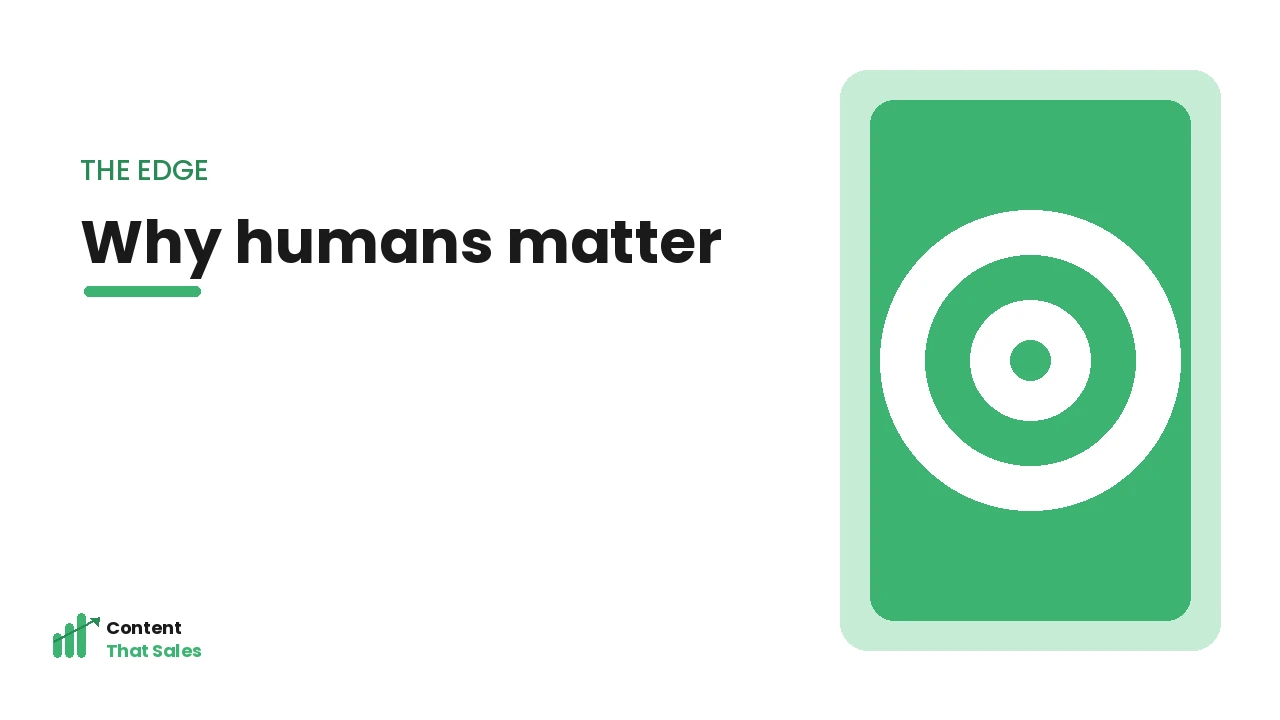 Why human writers matter illustration by Content That Sales