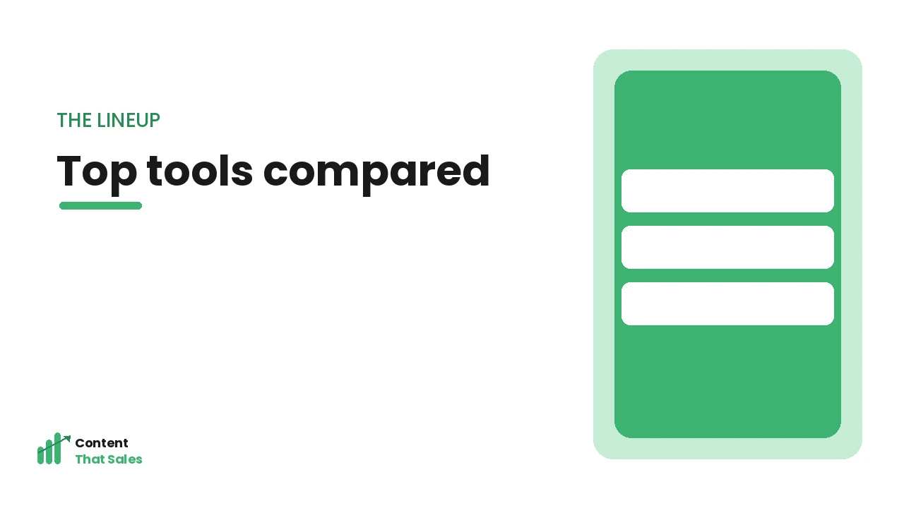 Top keyword research tools compared by Content That Sales