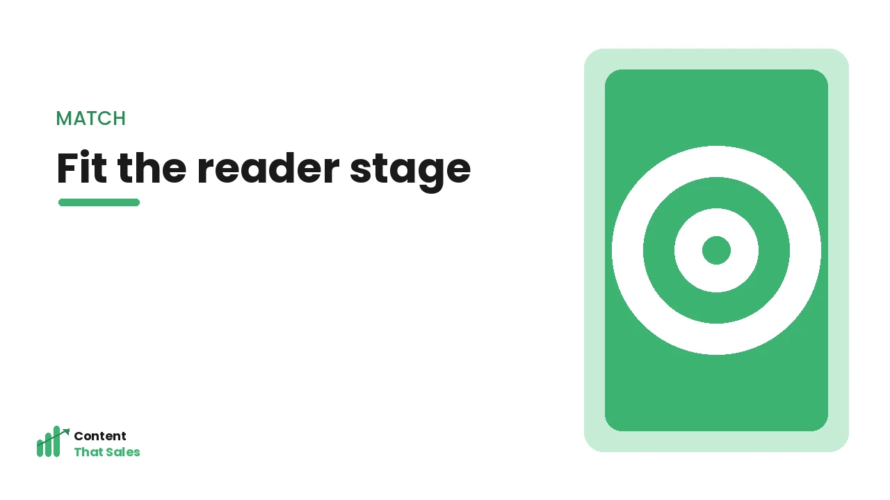 Matching CTAs to the reader stage