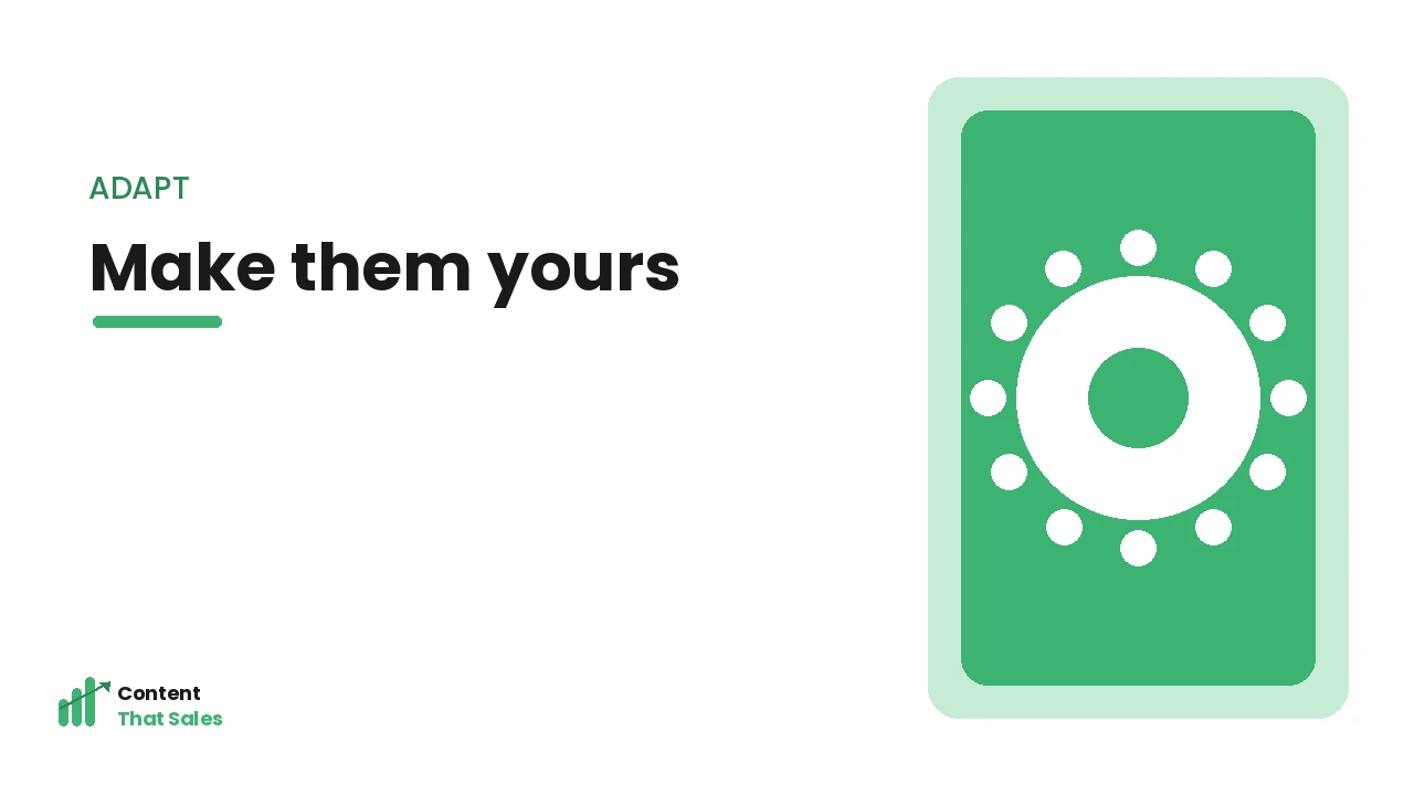Adapting headline examples to your topic