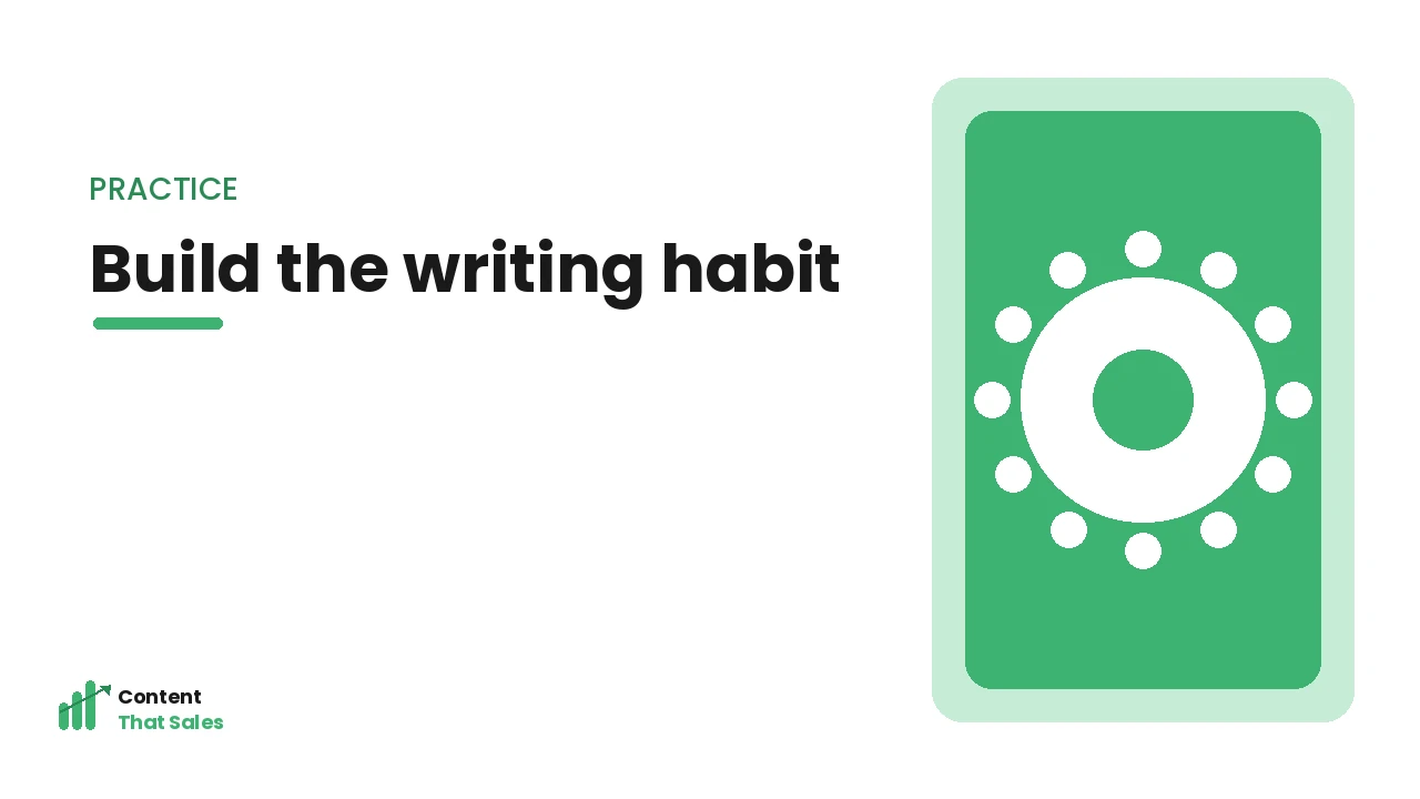 Building a blog writing habit