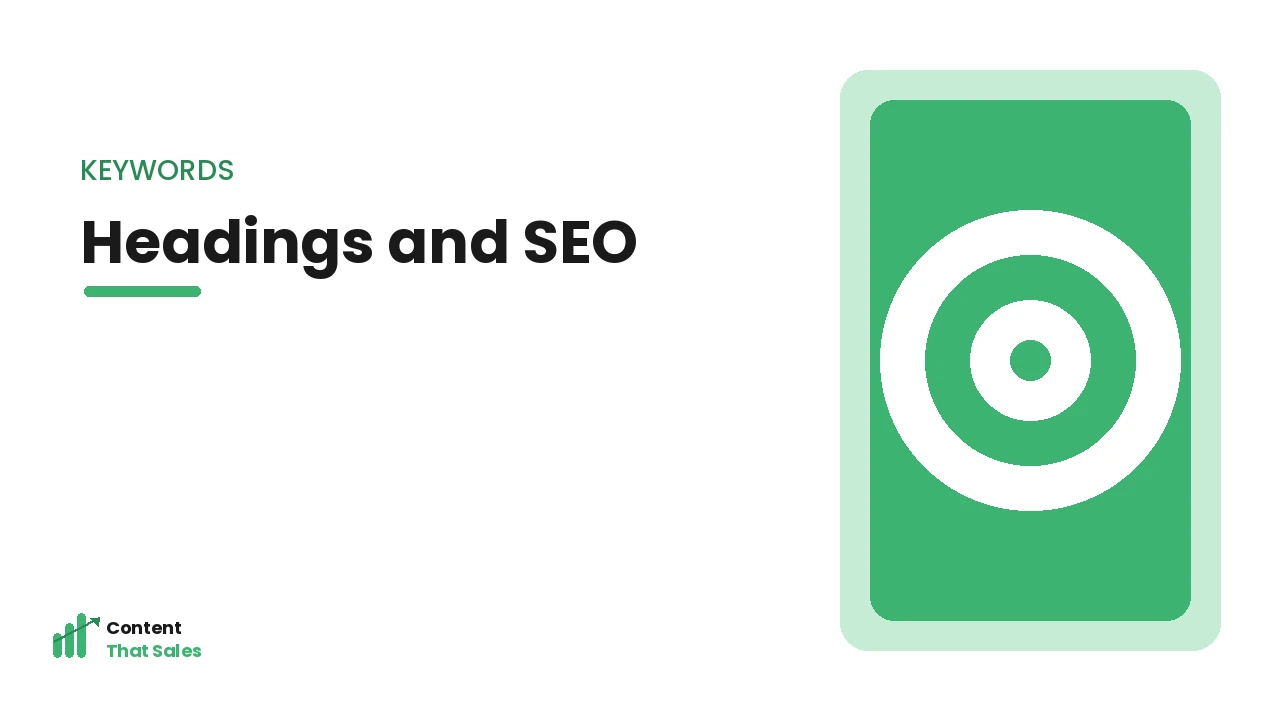 Using keywords in headings