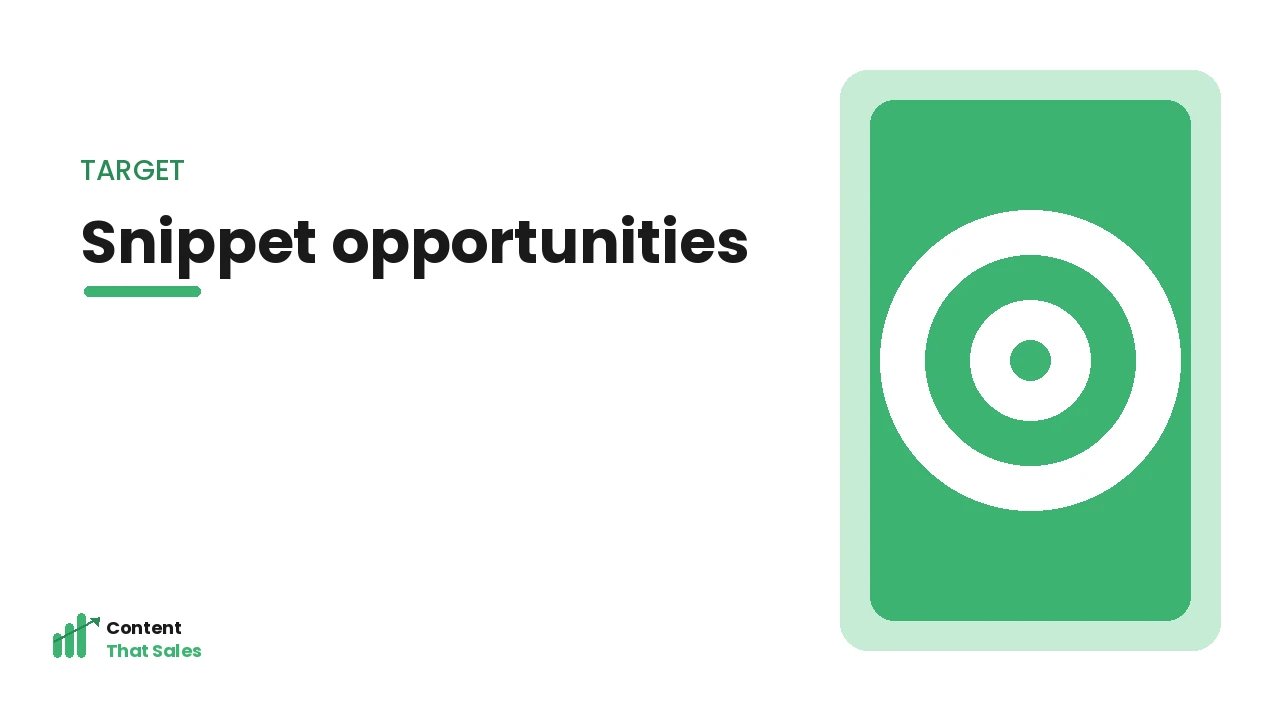 Targeting snippet opportunities