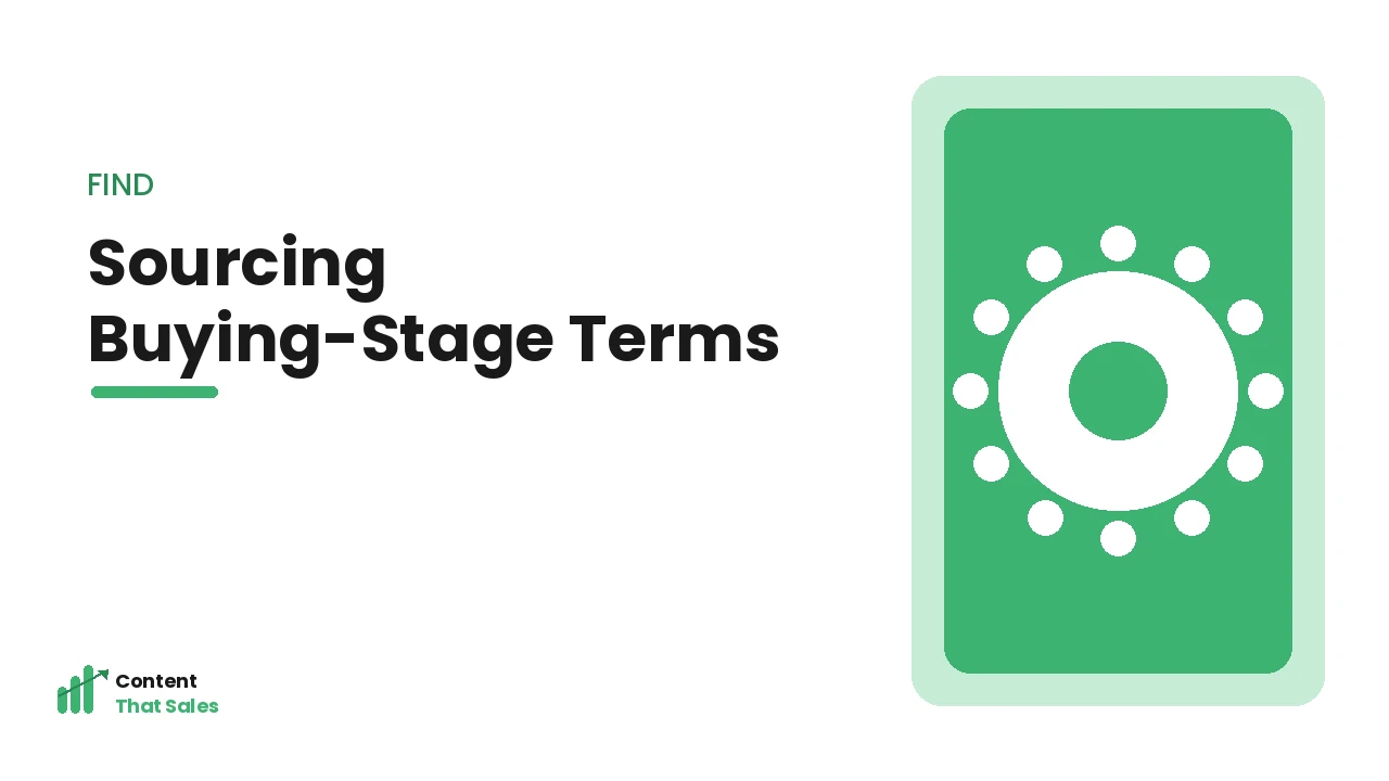Sourcing buying-stage keywords
