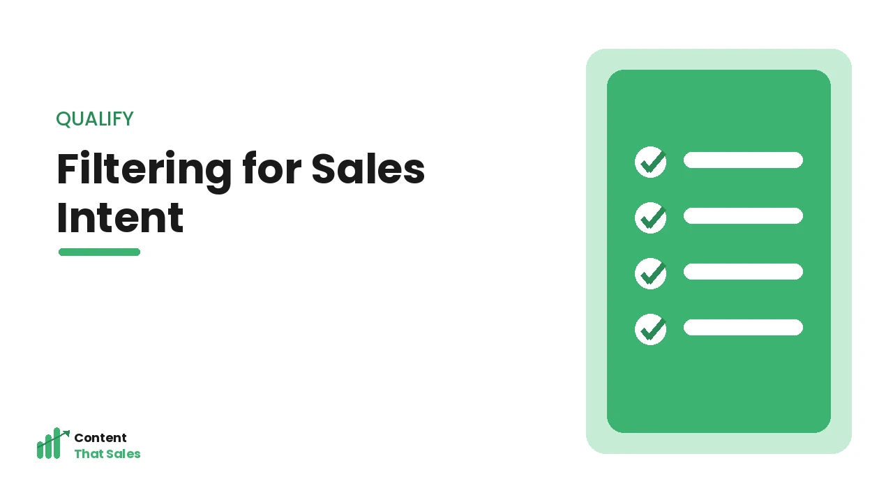 Filtering keywords for genuine sales intent