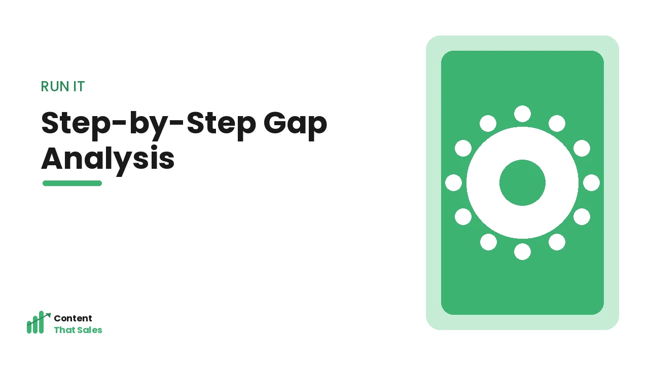 Running a step-by-step keyword gap analysis