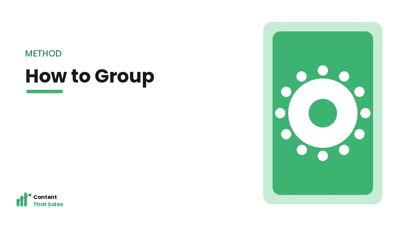 A method for grouping keywords