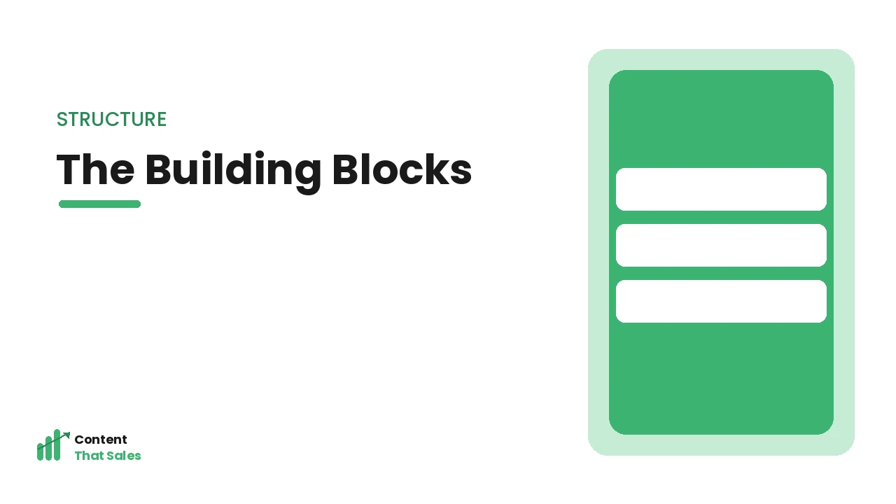 The building blocks of homepage copy