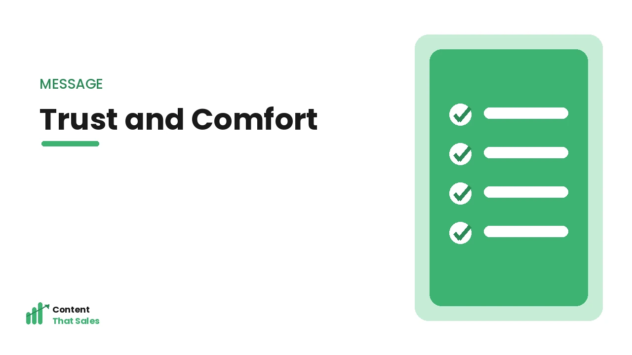 Building trust and comfort on a clinic homepage