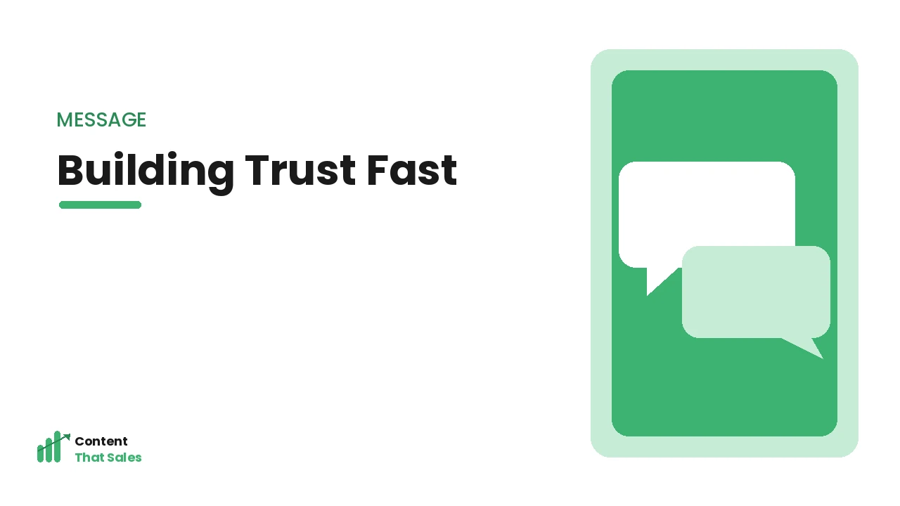 Building trust fast in ecommerce