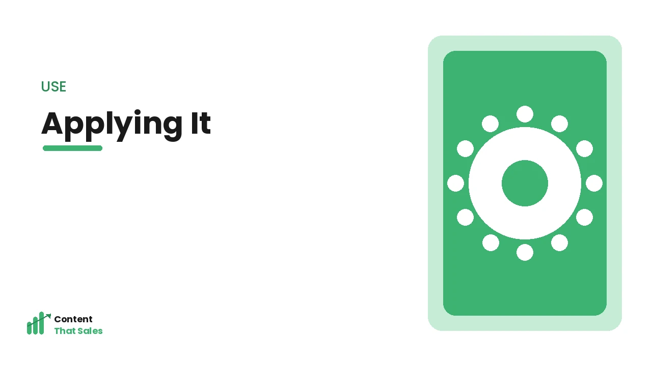 Applying the homepage copy framework