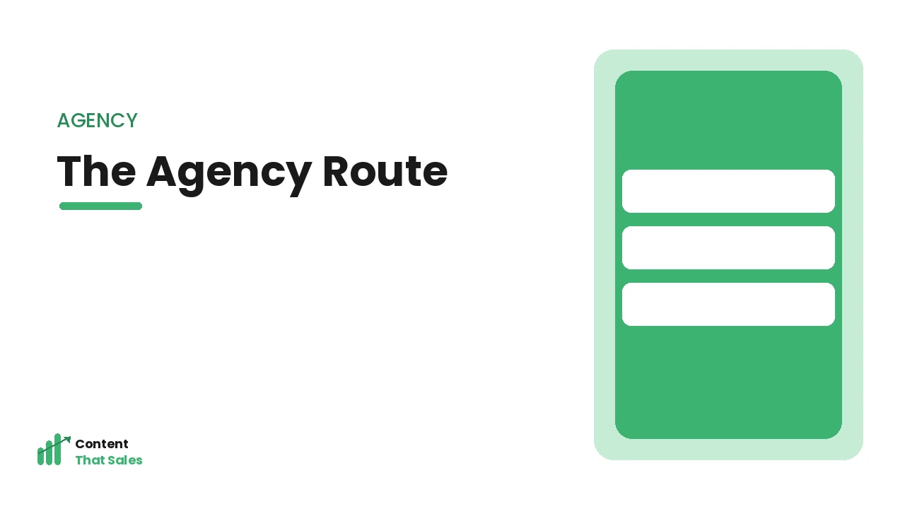 The agency route for homepage copy