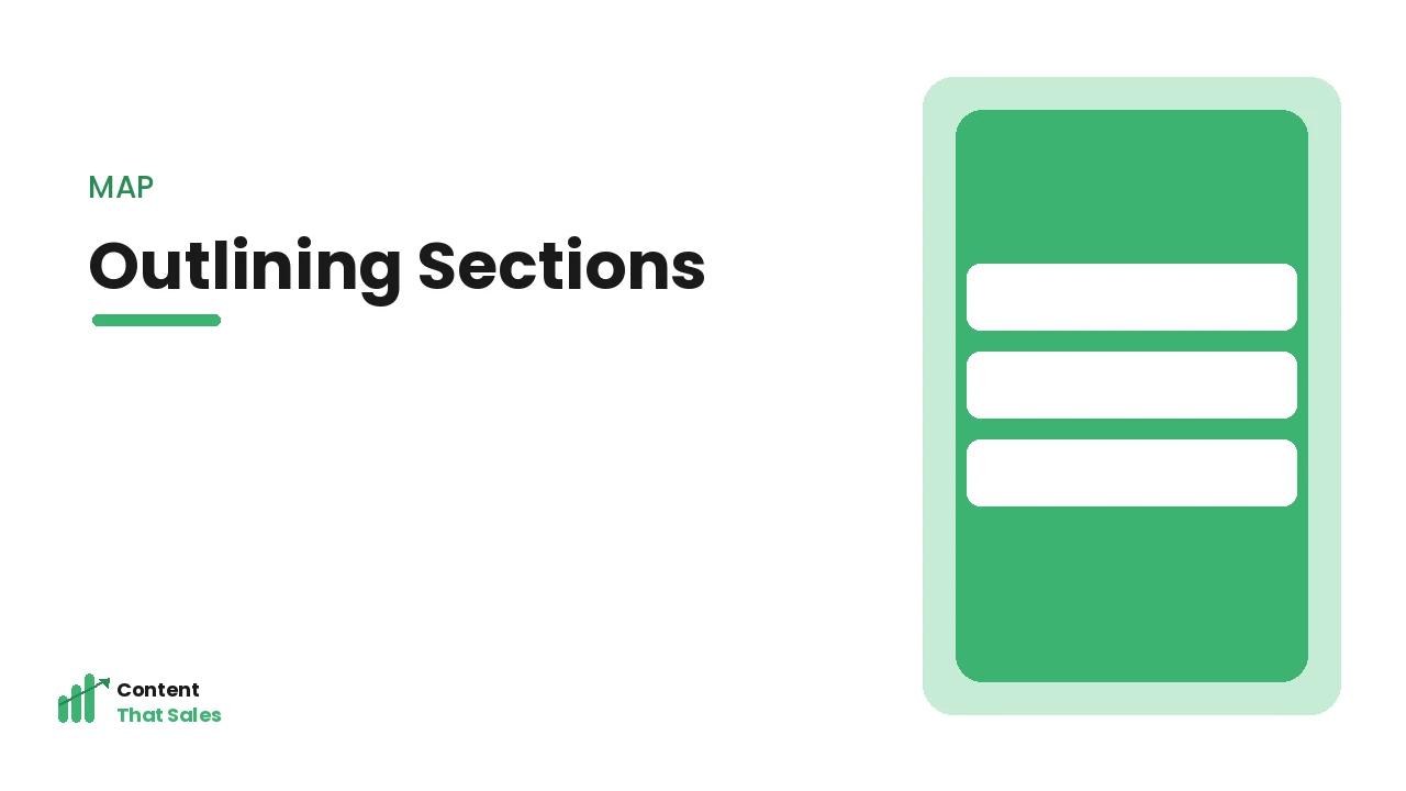 Outlining homepage sections