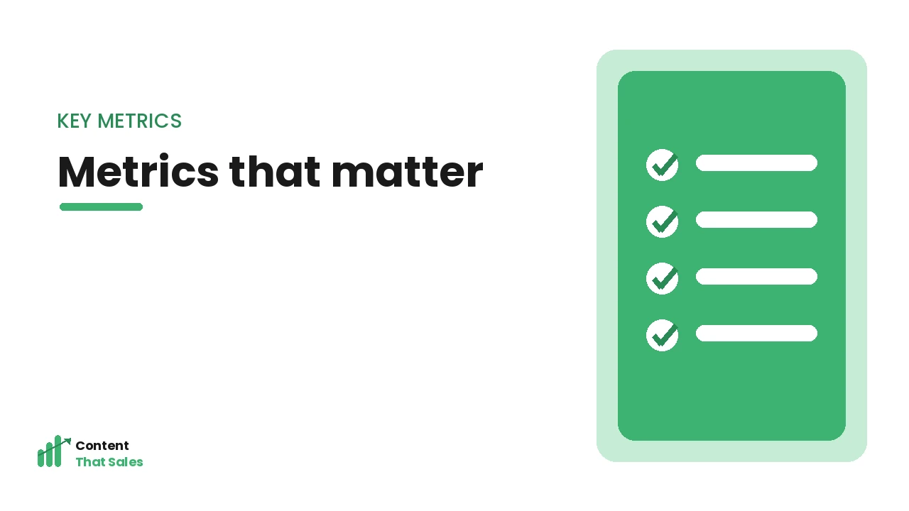 Keyword metrics that matter by Content That Sales