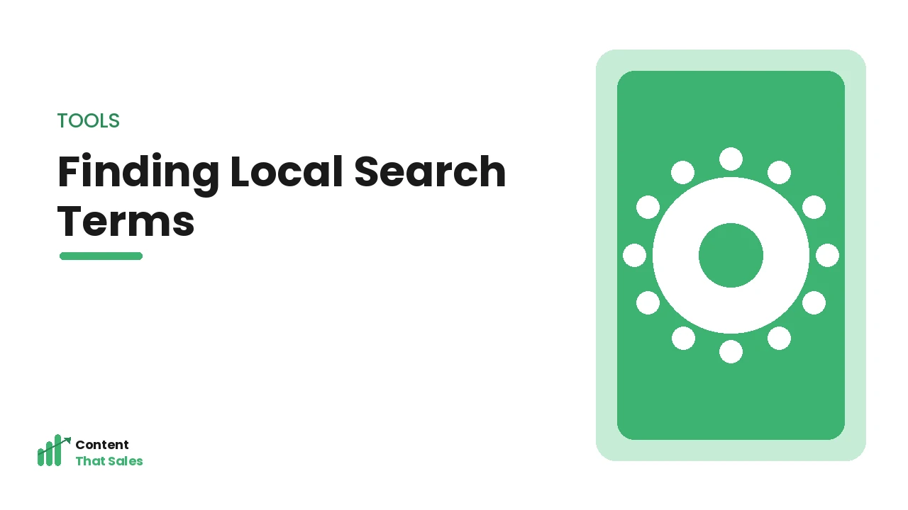 Finding local search terms with the right tools