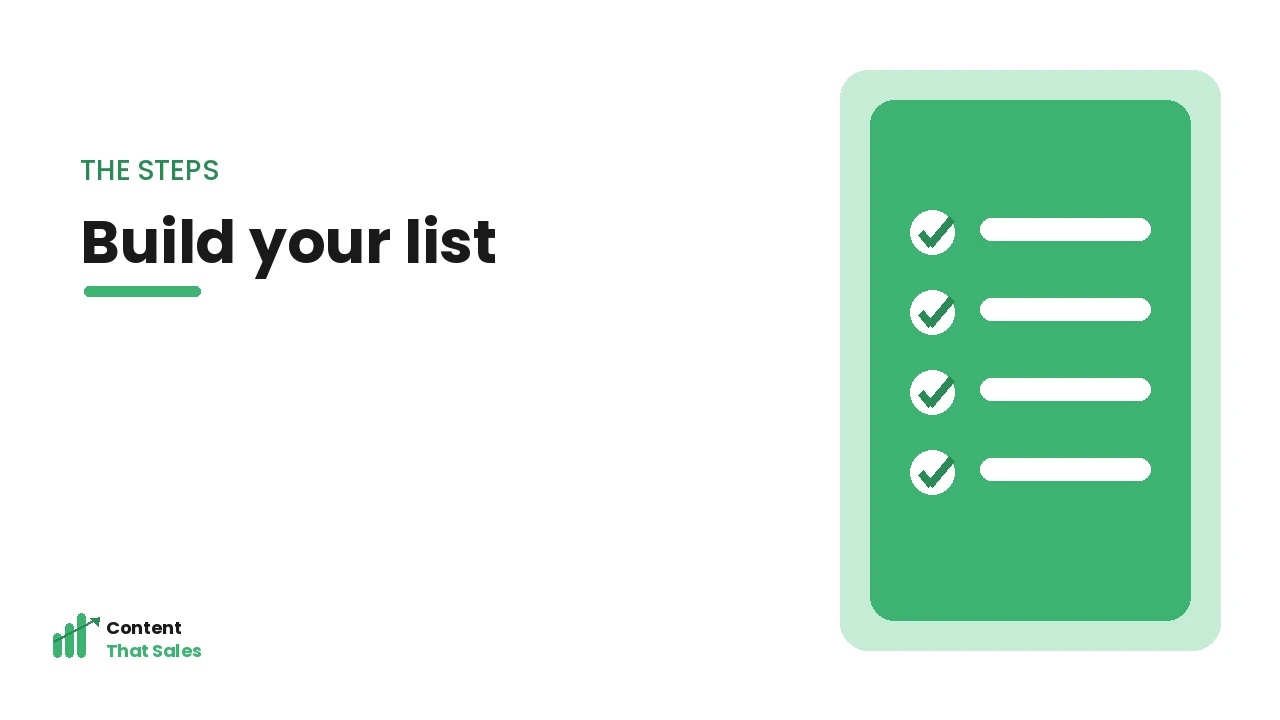 Build your long-tail keyword list step by step by Content That Sales